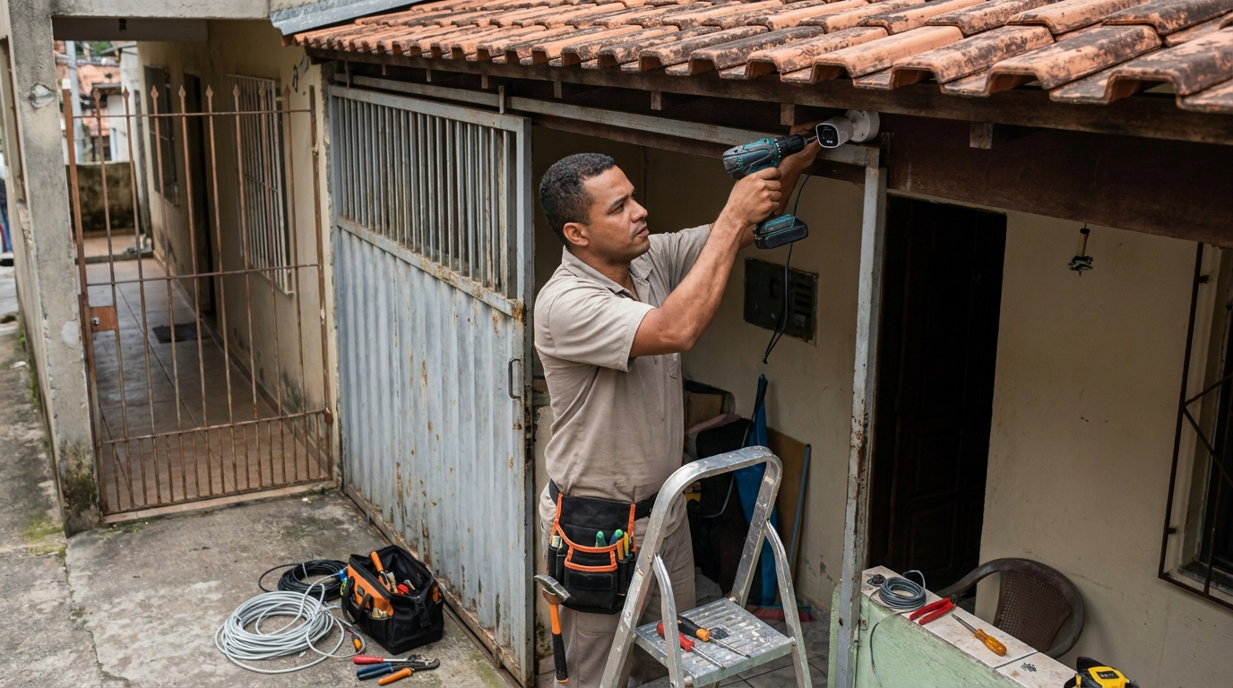 Cabeamento de Rede e DVR/NVR
