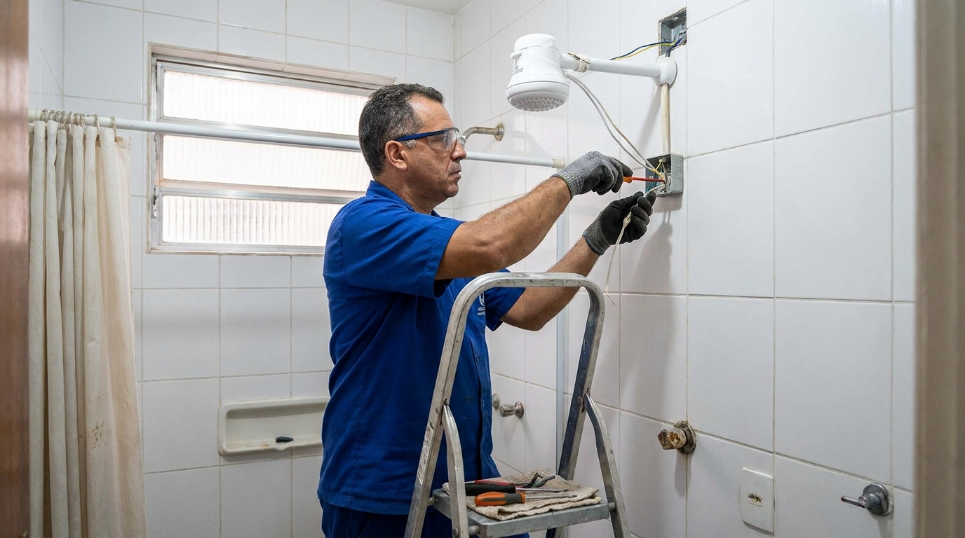 Instalação de Coifa, Chuveiro e Ventilador de Teto
